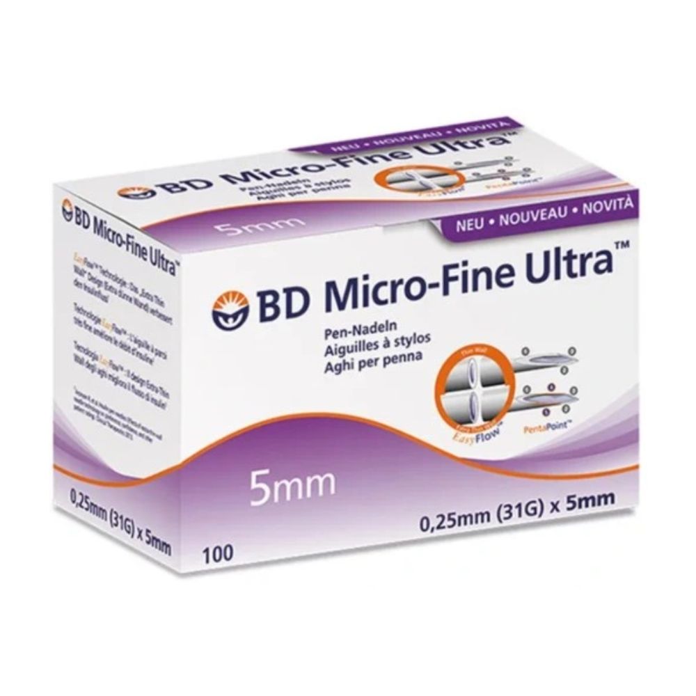 31g 5mm BD Micro-Fine Ultra Pen Needles Penta Point
