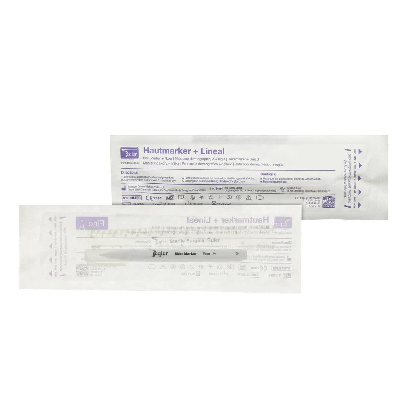 0.5mm Fine Sterile Skin Marker with Ruler