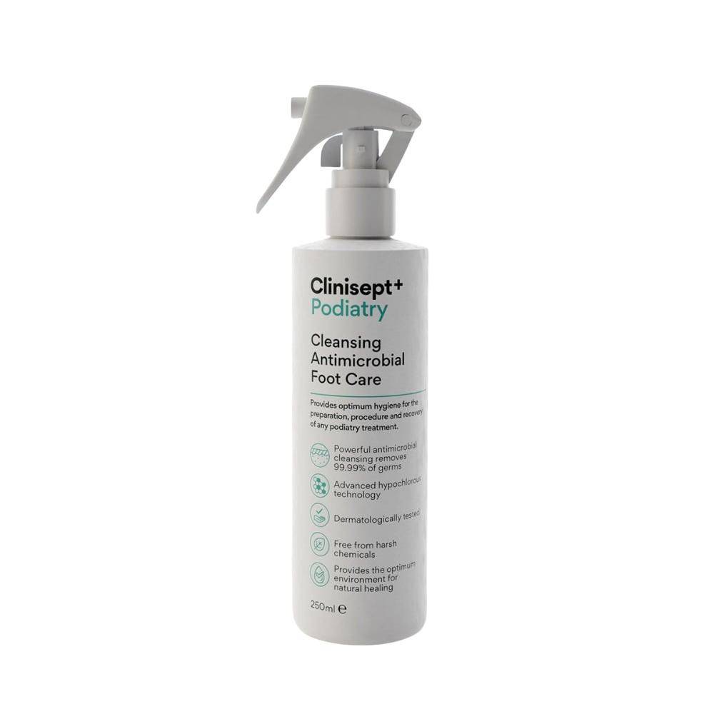 Clinisept+ Podiatry 250ml inc Trigger Spray Antimicrobial Foot Care Sp