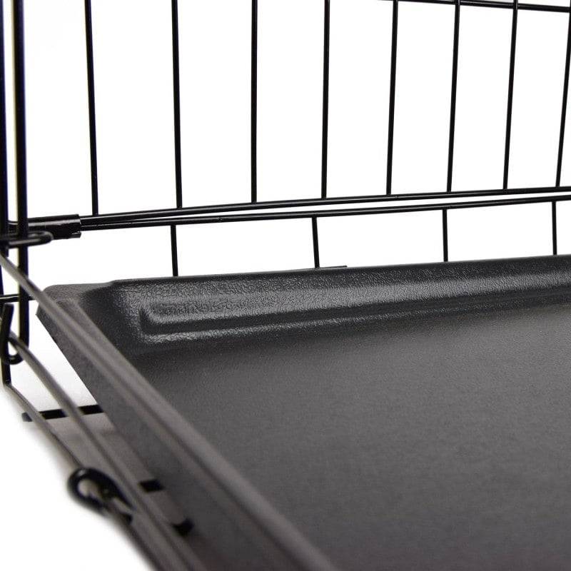 Black Folding Animal Cage Large - UKMEDI - UK MEDICAL SUPPLIES