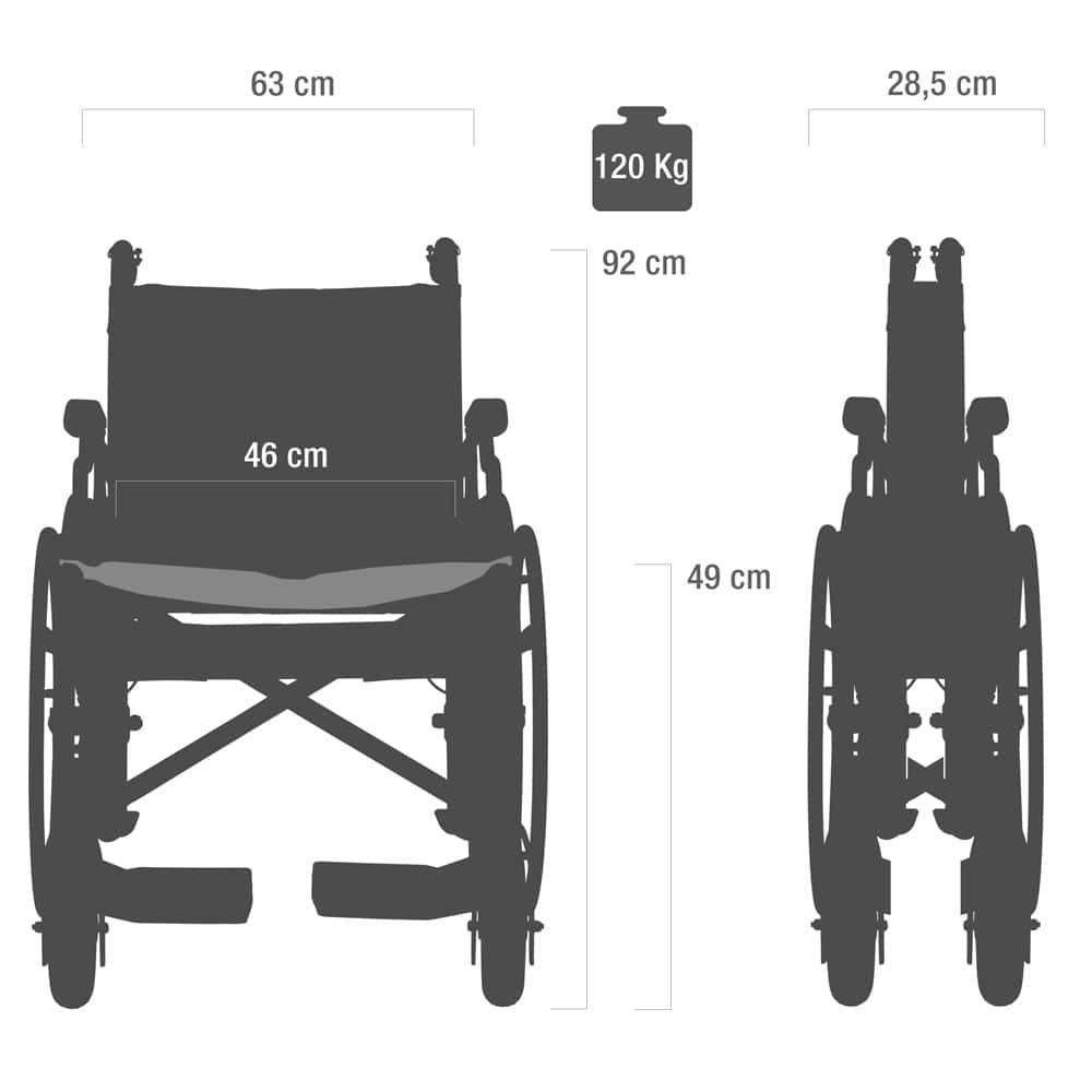 Robust Folding Wheelchair - UKMEDI