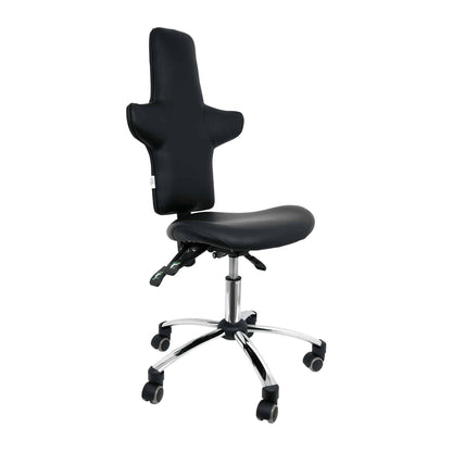 Black Swivel Chair with High Backrest