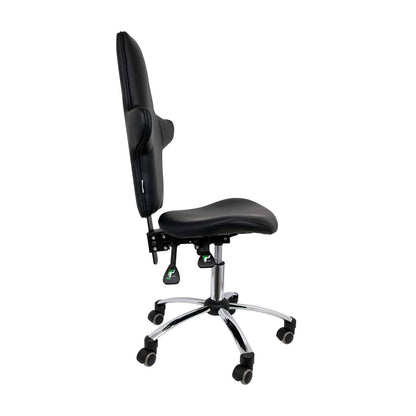 Black Swivel Chair with High Backrest