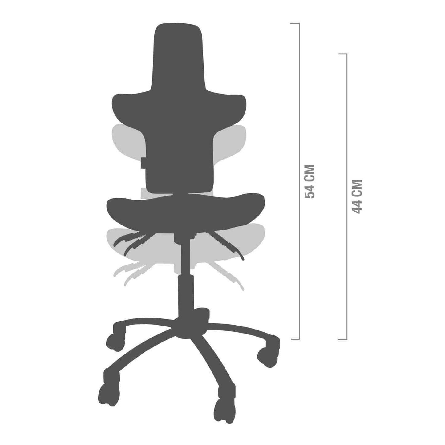 Black Swivel Chair with High Backrest