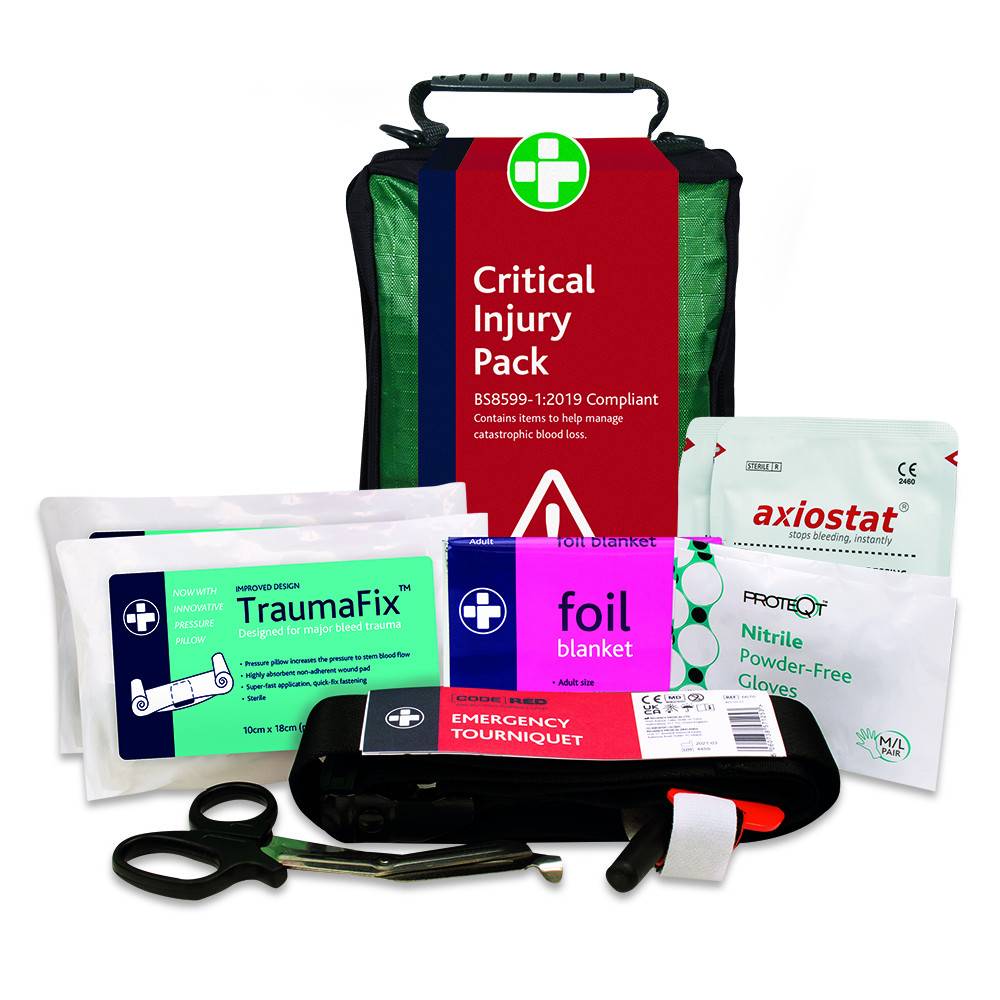 BS8599-1:2019 Critical Injury Pack in Stockholm Bag