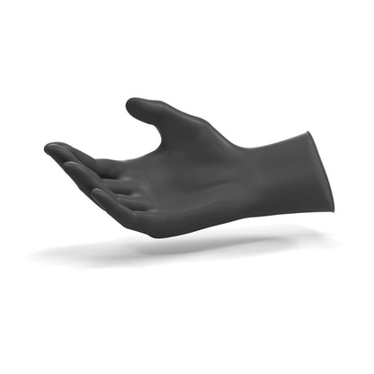 Black Ansell Microflex MidKnight Touch Nitrile Examination Gloves Box of 100