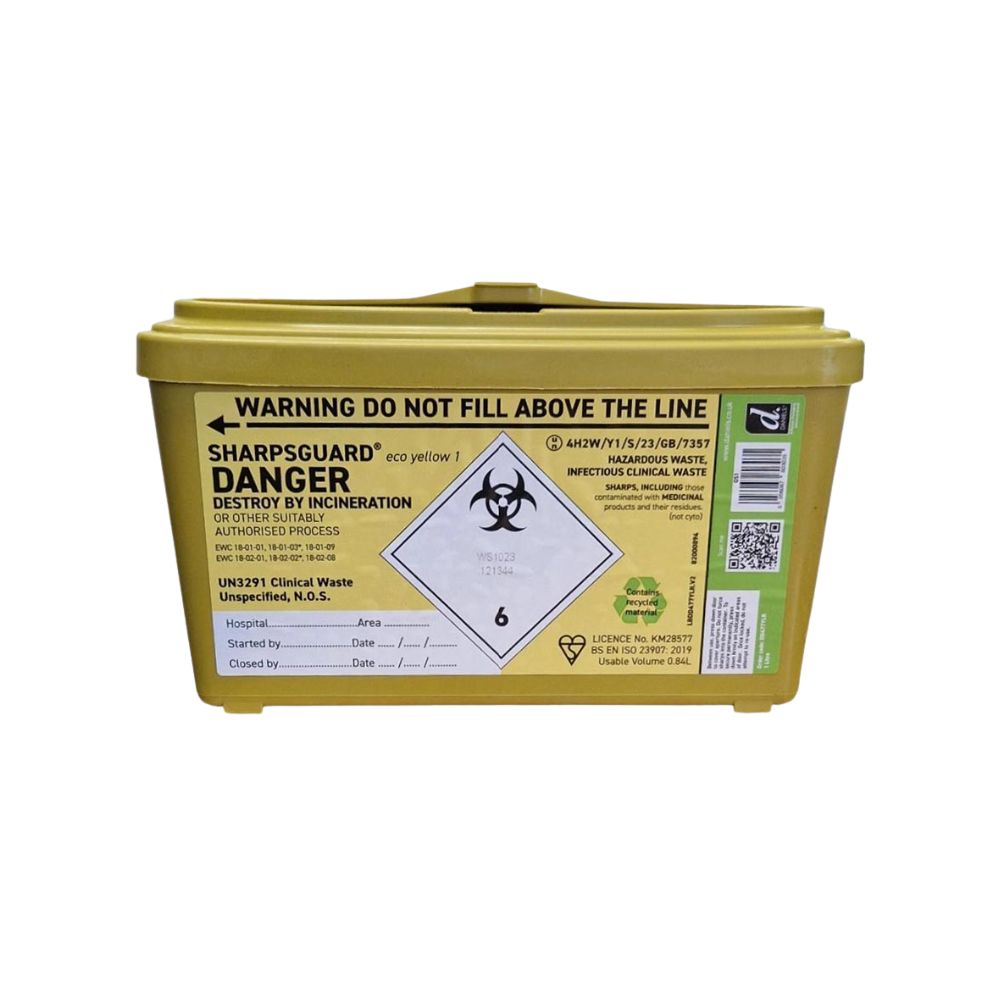 2 Conteneurs Jetables Pour Déchets Perforants (SHARPS) - 1,8 Litre Chacun - FitTank