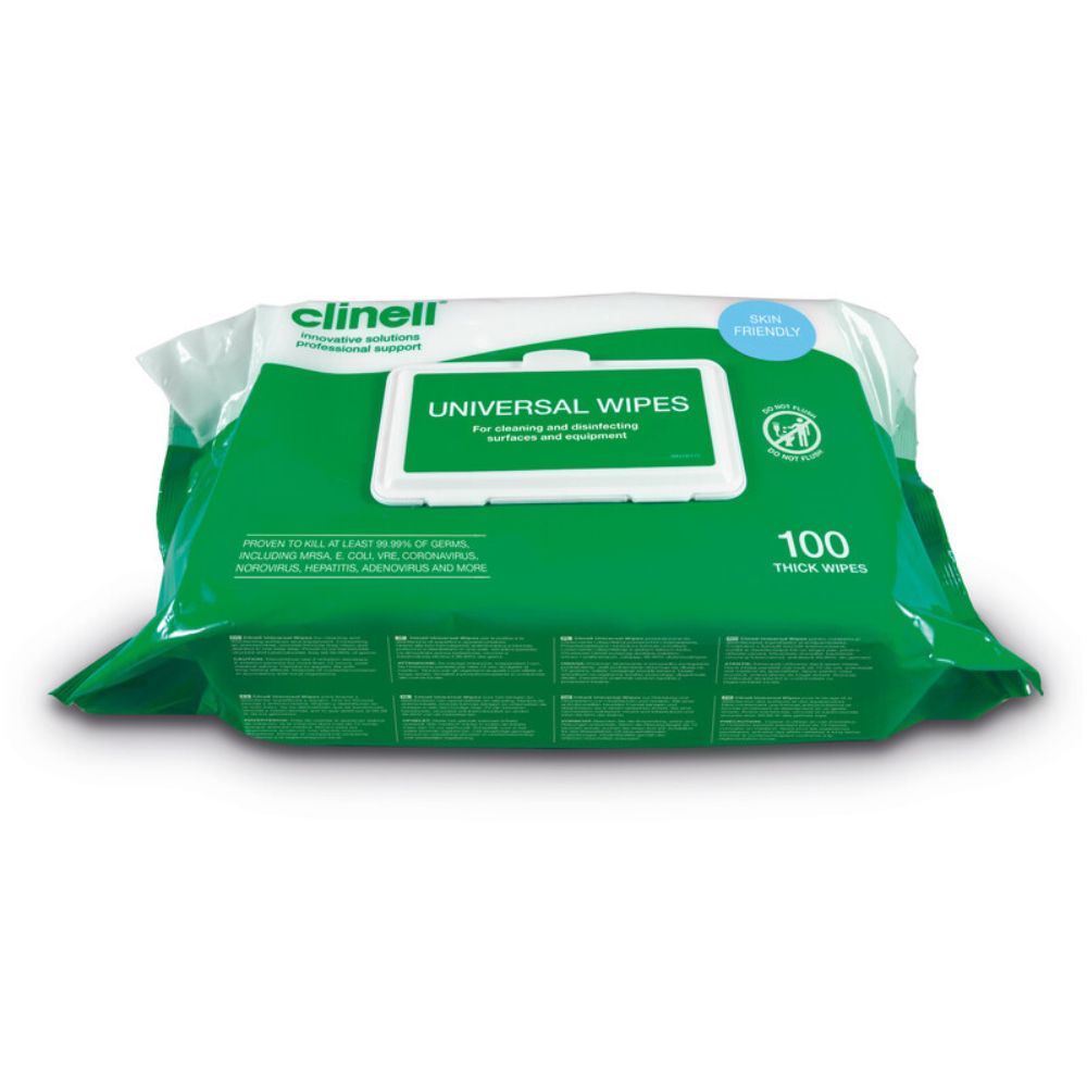 Clinell Universal Wipes Heavy Duty 100 Wipes