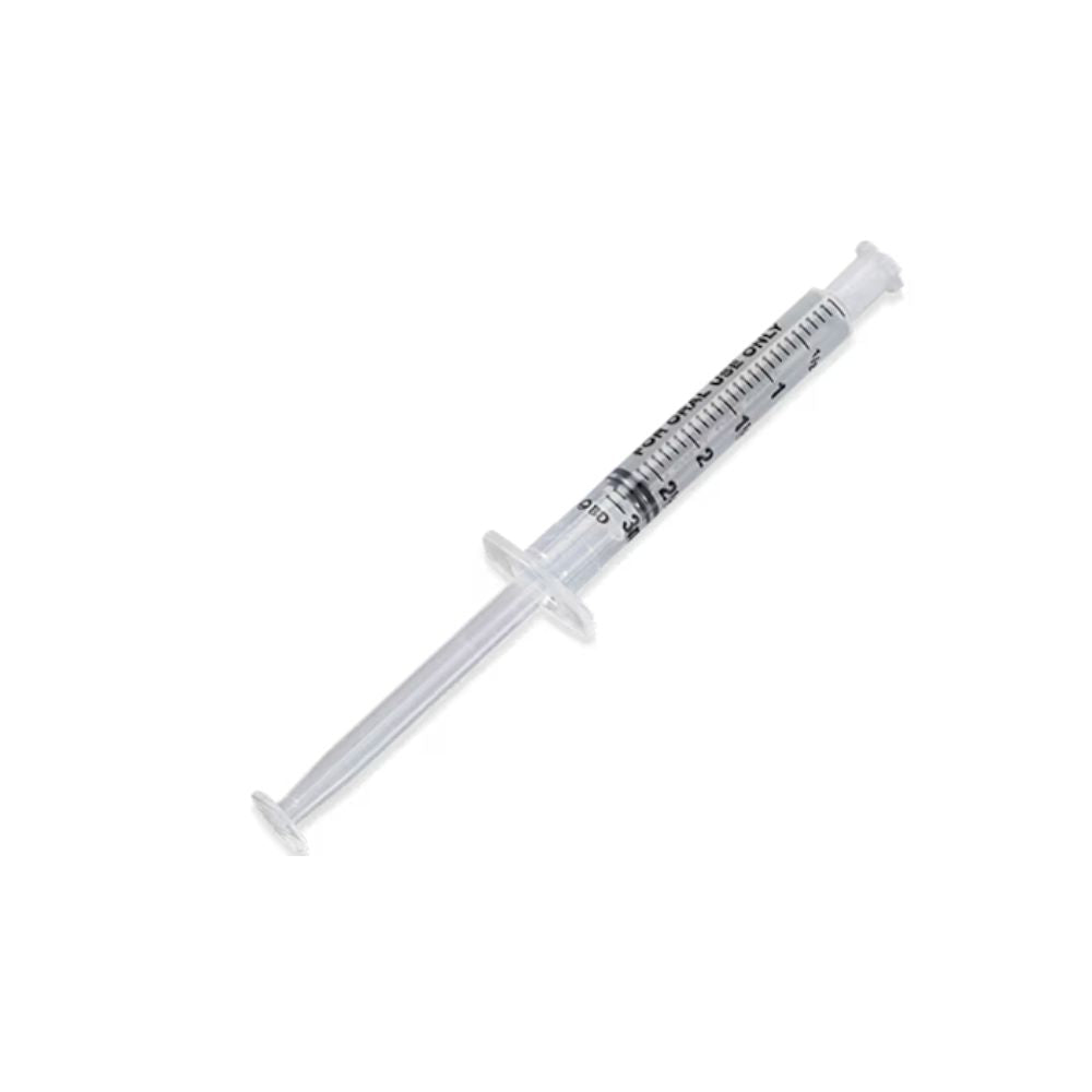 3ml BD Oral Syringe Clear with Tip Cap Bag of 100