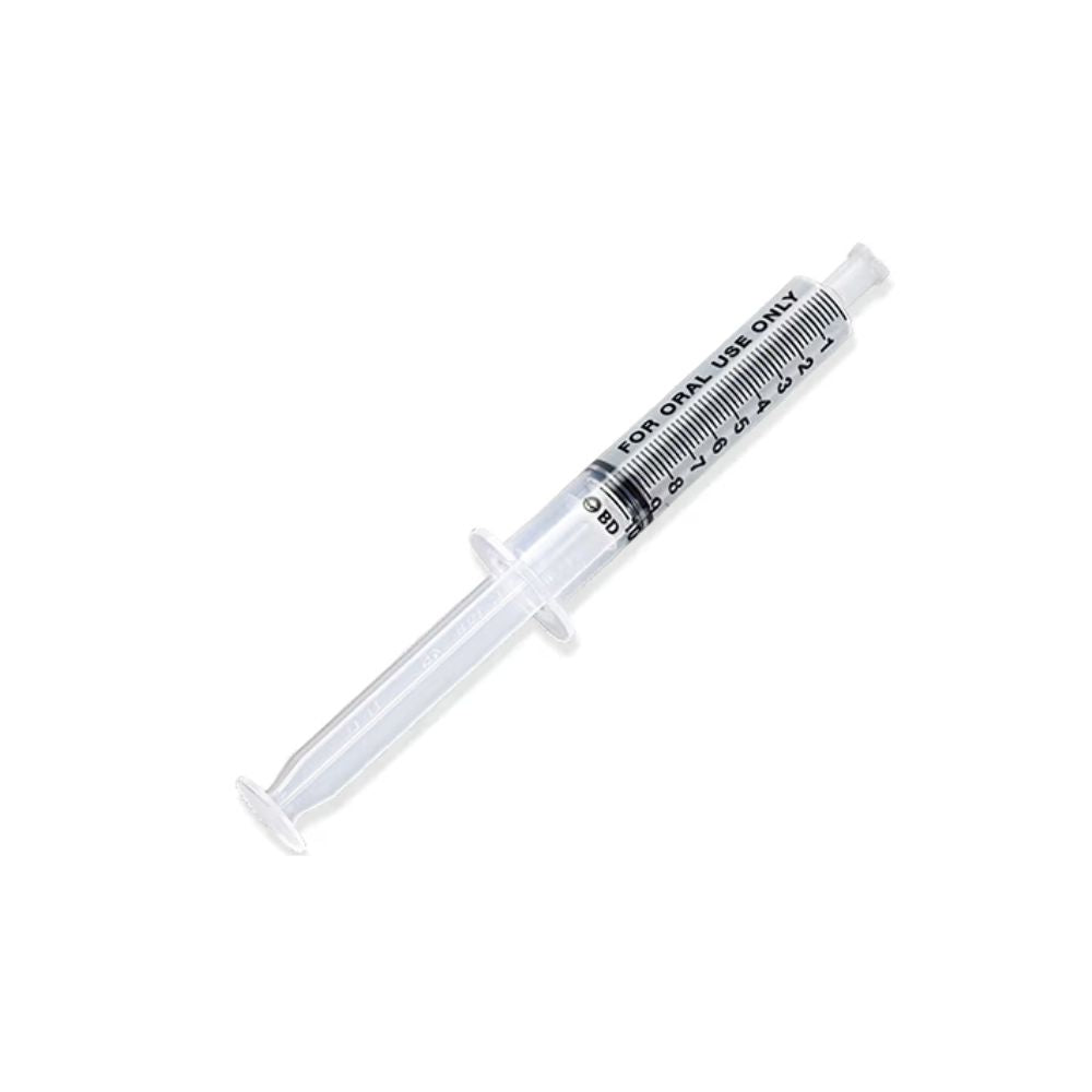 10ml BD Clear Oral Syringes with Cap Pack of 100