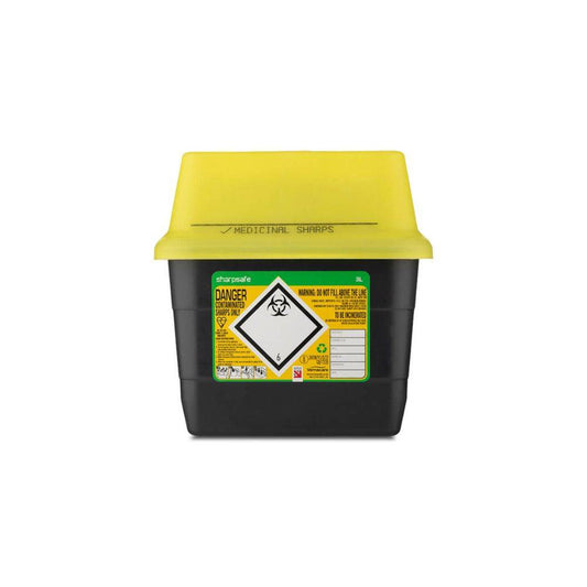 3 Litre Sharpsafe Yellow Sharps Bin