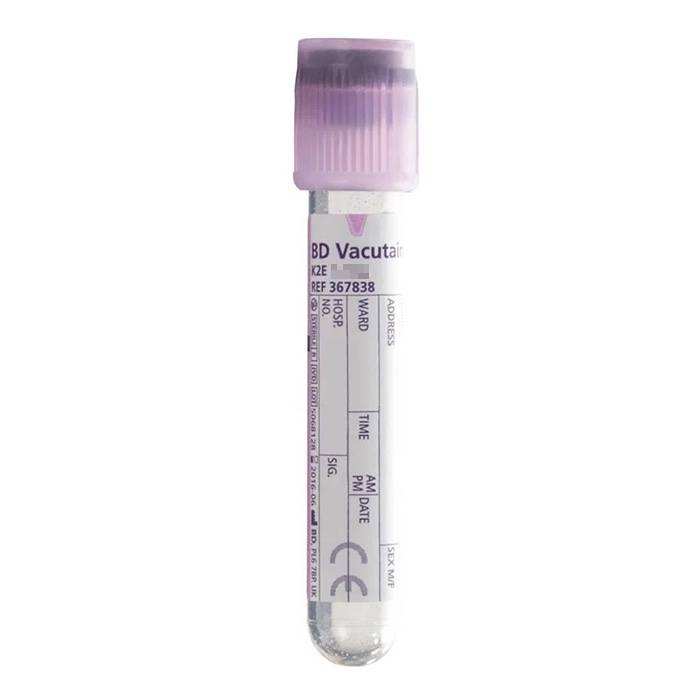 BD Vacutainer 3ml EDTA Lavender Blood Collection Tubes