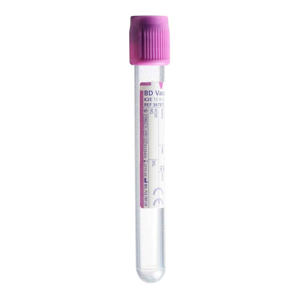 BD Vacutainer 6ml K2E EDTA Lavender Blood Collection Tubes