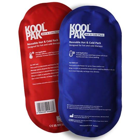 Koolpak 12.5cm x 25.5cm Luxury Reusable Oval Hot & Cold Pack – UKMEDI