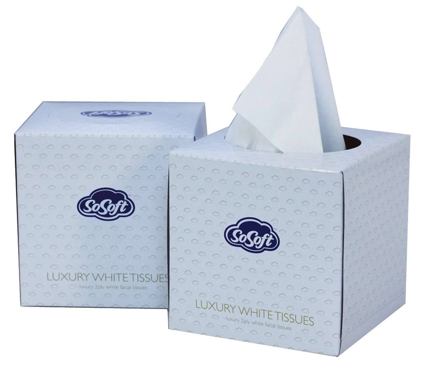 SoSoft Luxury Cube Tissues Box of 70