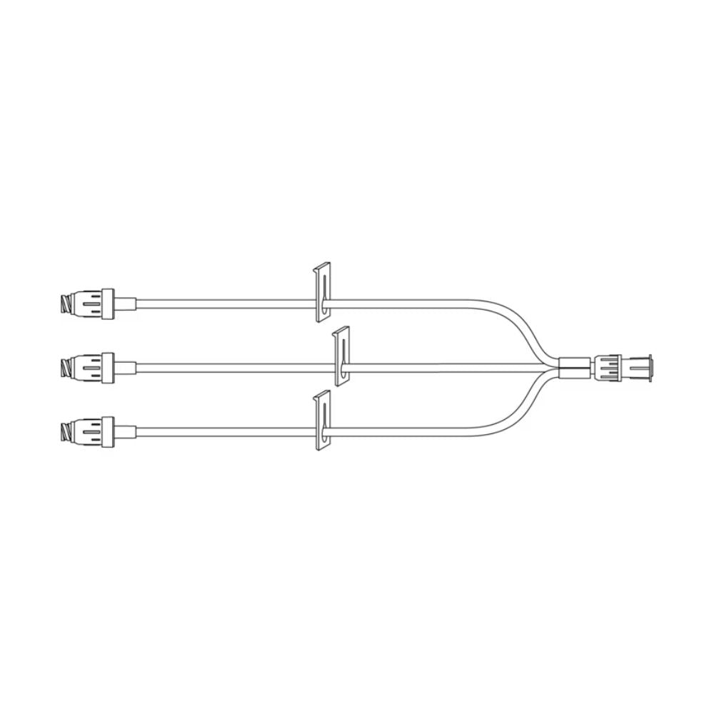 BD MaxZero Extension Set 10cm Microbore Trifuse 3 Needle Free Connectors