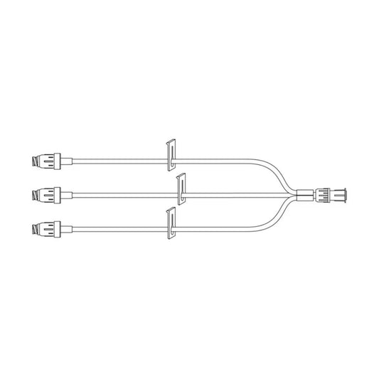 BD MaxZero Extension Set 10cm Microbore Trifuse 3 Needle Free Connectors