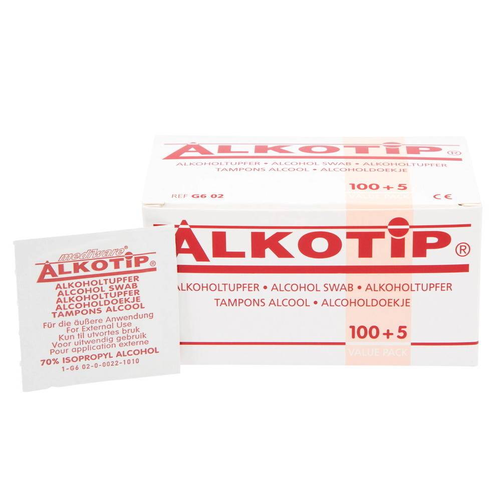 Alkotip 70% Pre Injection Alcohol Swabs - UKMEDI