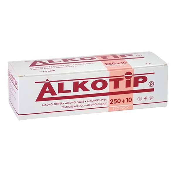Alkotip  70% Pre Injection Alcohol Swabs  Pack of 250 - UKMEDI