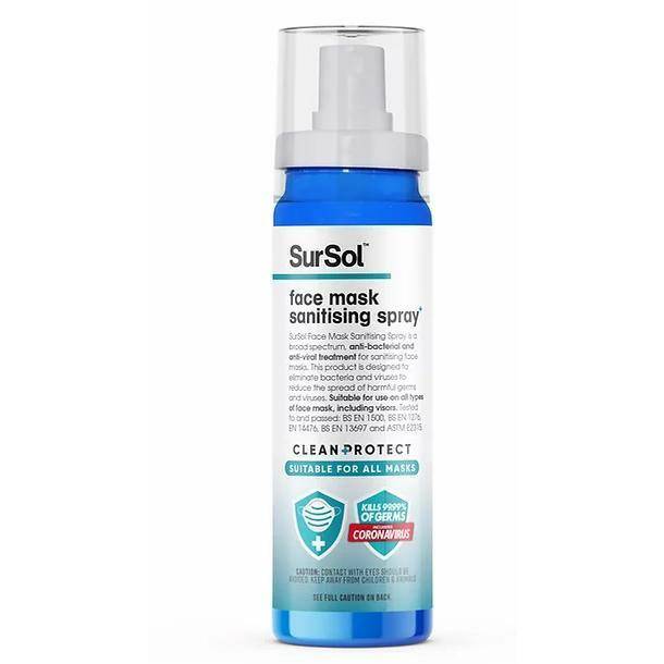 SurSol Face Mask Sanitising Spray - 100ml - UKMEDI