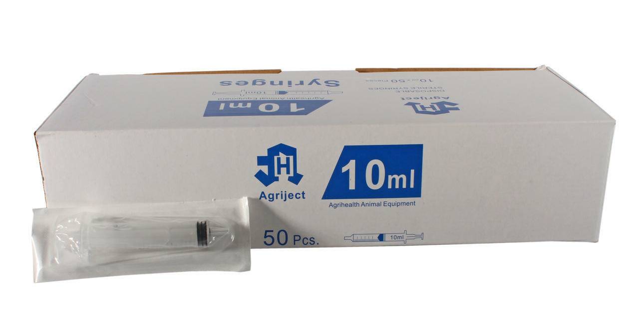 10ml Agriject Syringe Luer Slip Side Tip - UKMEDI