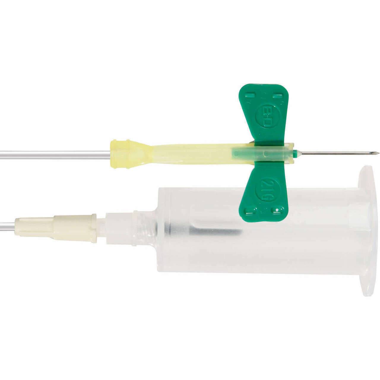 21g Green BD Vacutainer Safety Lok Blood Collection Set 7" Tubing