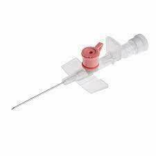20g 32mm Pink BD Venflon IV Winged Cannula with Injection Port - UKMEDI