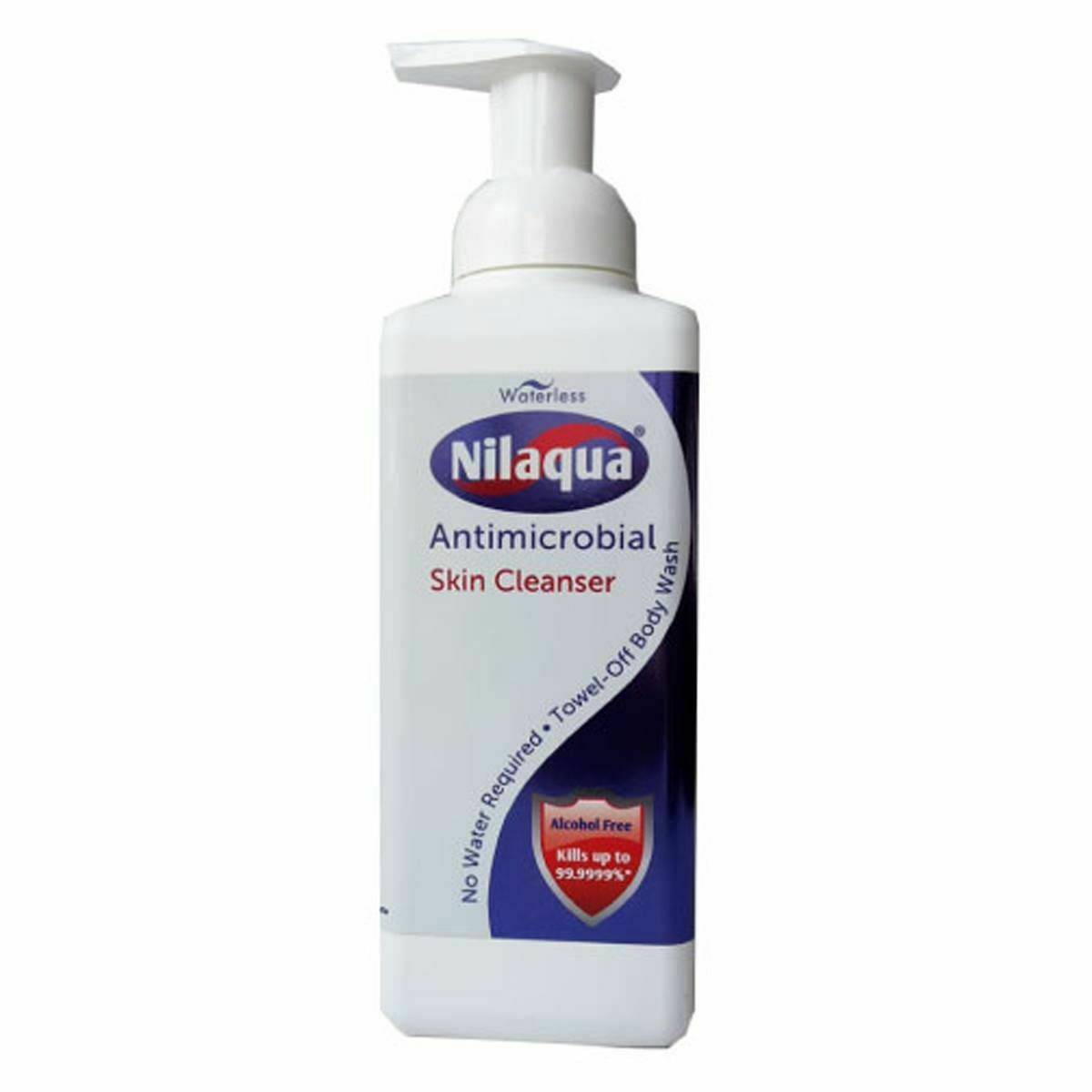 Waterless Nilaqua Antimicrobial Patient Foam Cleanser - 500ml - UKMEDI