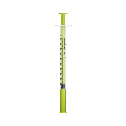 1ml 0.5 inch 30g Lime Unisharp Syringe and Needle u100