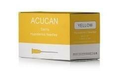 30g Yellow 0.5 inch Acucan Needles - UKMEDI