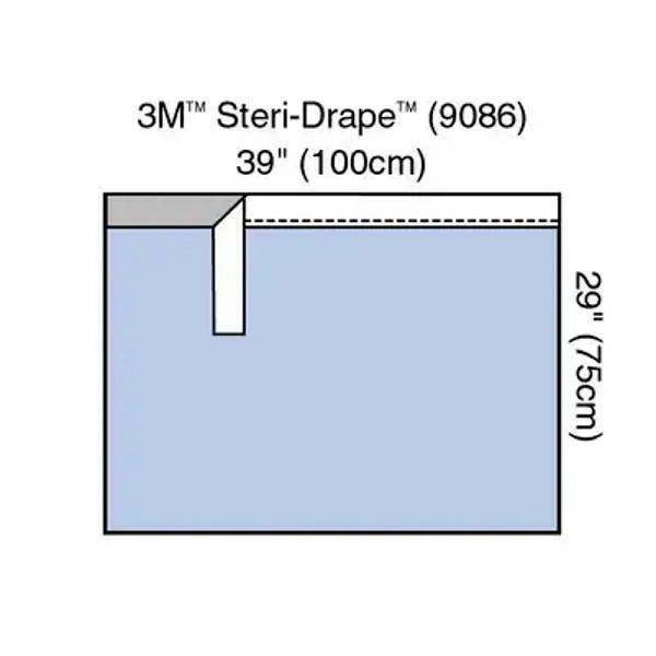 3M Steri-Drap Adhesive Towel Drape 100cm x 75cm - UKMEDI