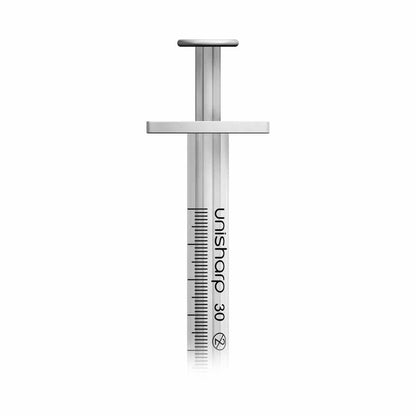 1ml 0.5 inch 30g Unisharp Syringe & Needle u100