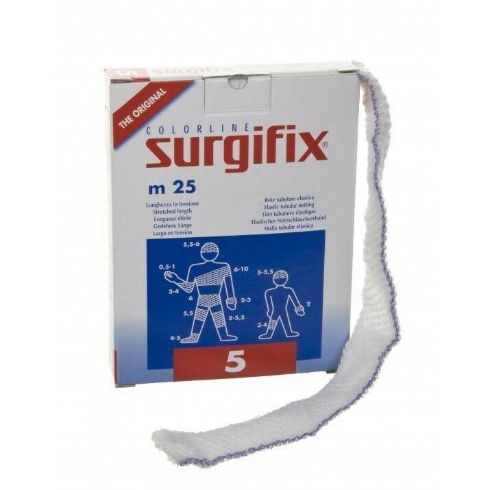 Size 5 25m Surgifix Elastic Tubular Netting The Original Colorline - UKMEDI