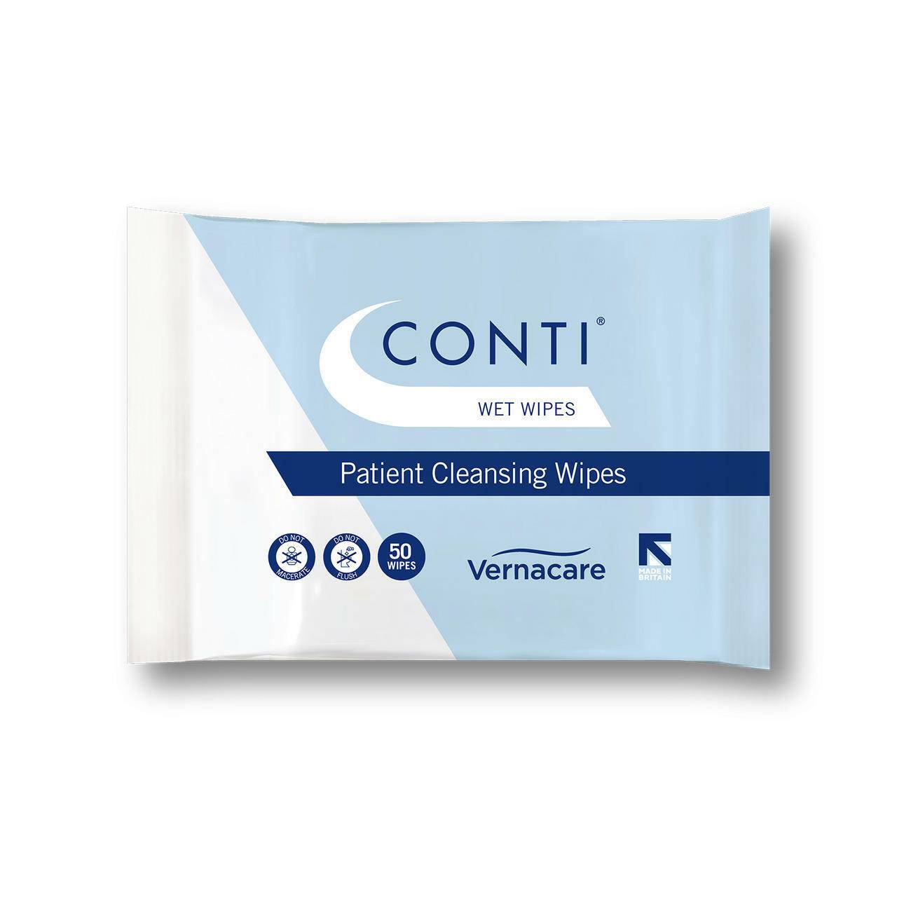 Conti Patient Cleansing Wipes x 50 - UKMEDI