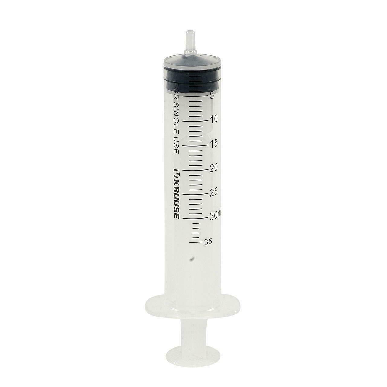 30/34ml Kruuse Luer Slip Veterinary Syringe 112377 UKMEDI.CO.UK