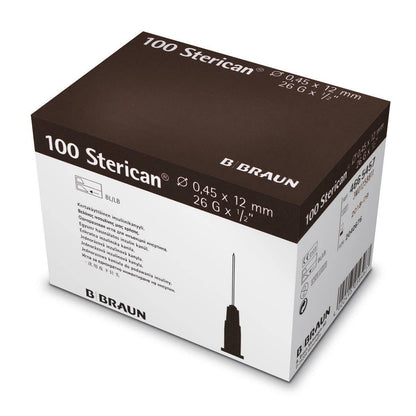 26g Brown 0.5 inch BBraun Sterican Needles - UKMEDI