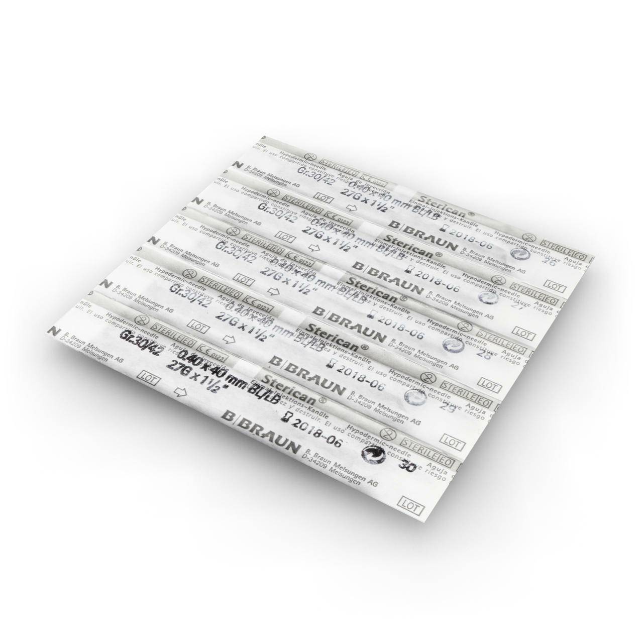 27g Grey 1.5 inch BBraun Sterican Needles. - UKMEDI