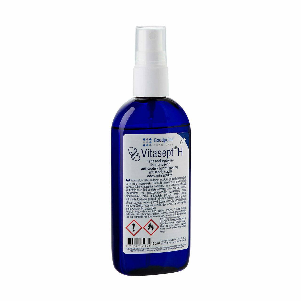 Vitasept H Skin Antiseptic Spray 150ml - UKMEDI