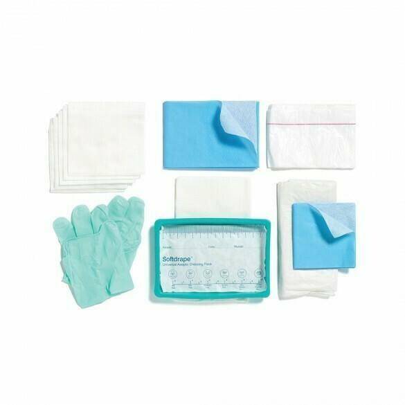 Softdrape Dressing Pack Latex Free Medium Glove Single