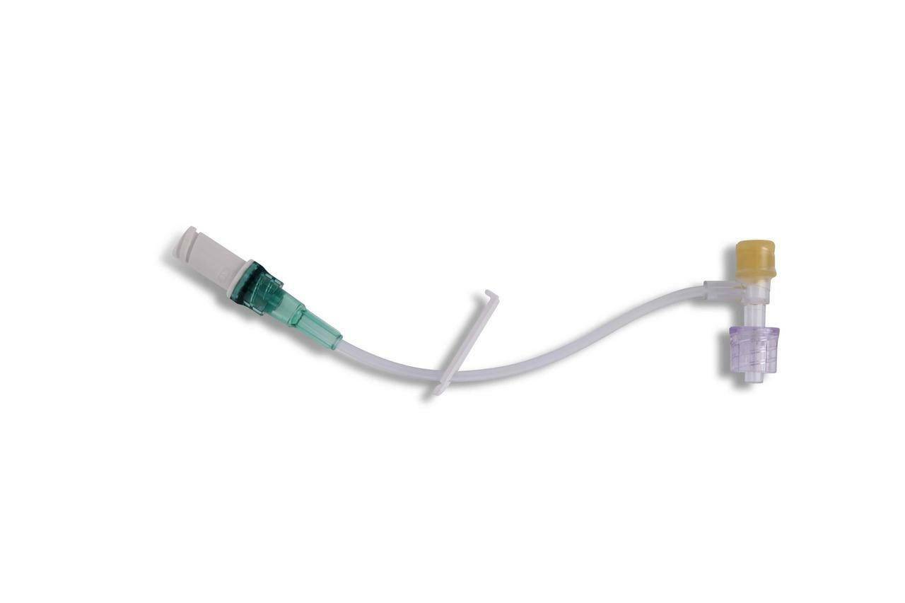 10cm Luer-Slip T piece extension connector with Bionector - UKMEDI