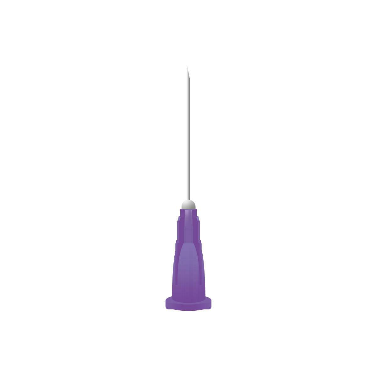 24g Purple 1 inch Unisharp Needles - UKMEDI