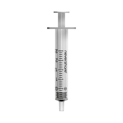 2.5ml Nevershare White Luer Slip Syringes - UKMEDI