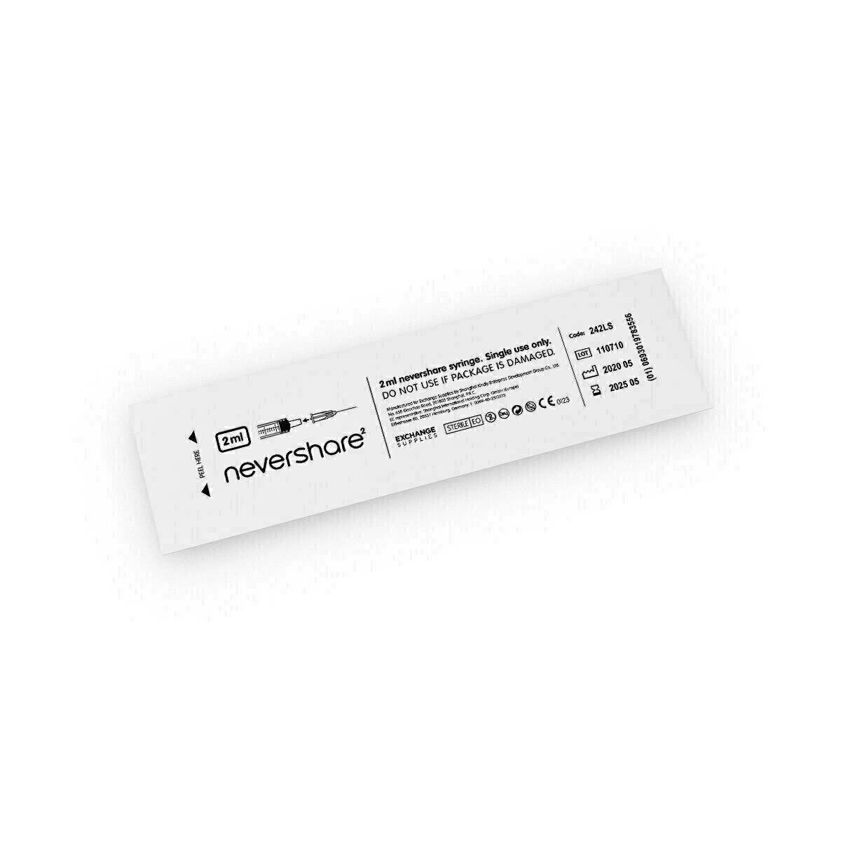 2.5ml Nevershare Mixed Luer Slip Syringes - UKMEDI