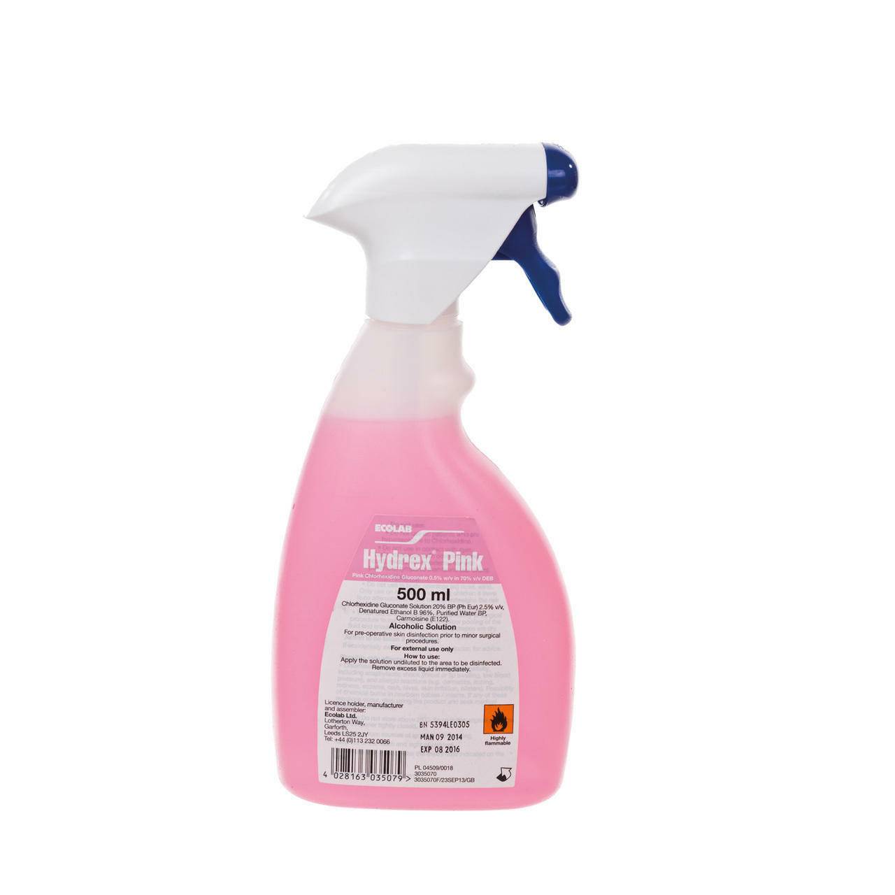Hydrex Pink Trigger Spray 500ml 3035070 UKMEDI.CO.UK