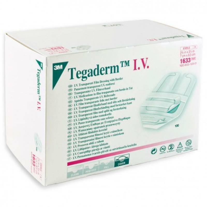 3m TegaDerm 7cm x 8.5cm Sterile Film IV Dressing - UKMEDI