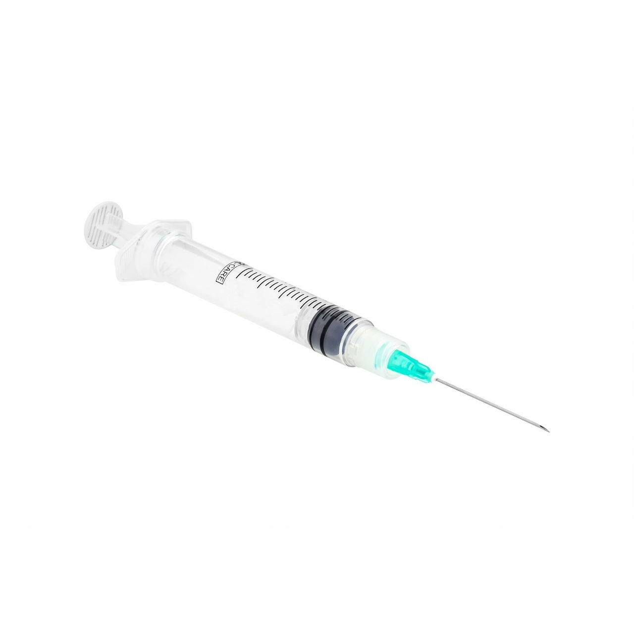 3ml 23g 1 inch Sol-Care Luer Lock Safety Syringe and Needle - UKMEDI
