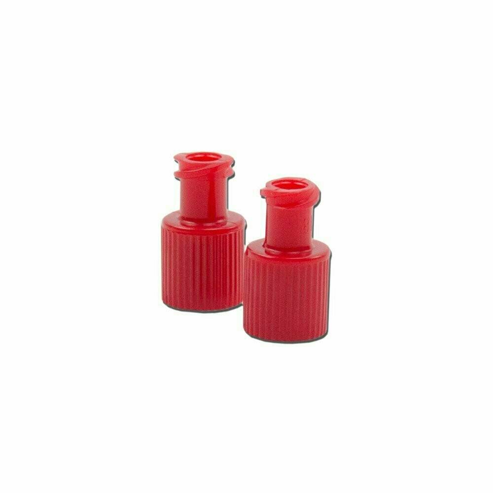 Red Sterile Syringe Caps Combi Stopper Luer Fitting - UKMEDI