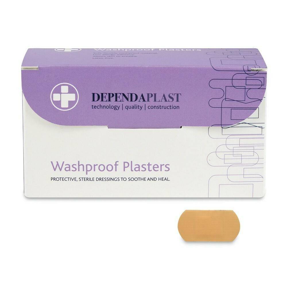 Dependaplast Washproof Plasters - 4cm x 2cm x 100 - UKMEDI