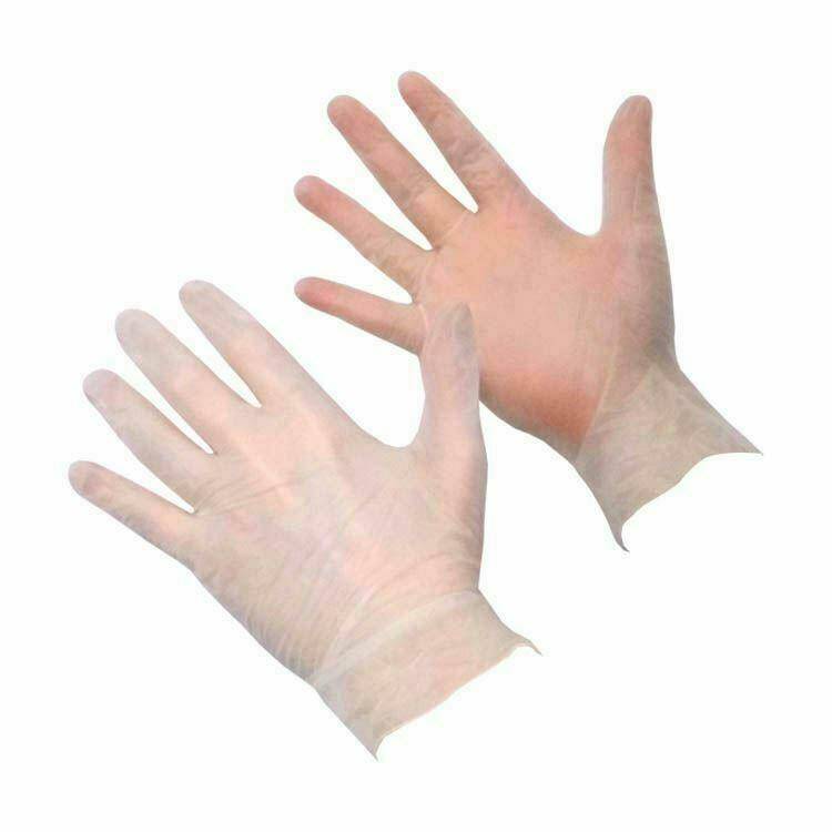 Gloveman Powder Free Clear Vinyl Gloves