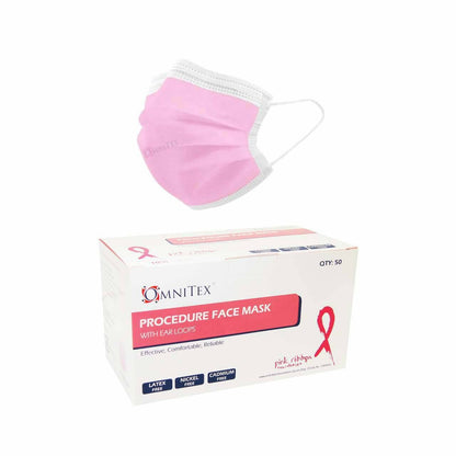 Type IIR Surgical Face Mask x 50 (Pink) - UKMEDI